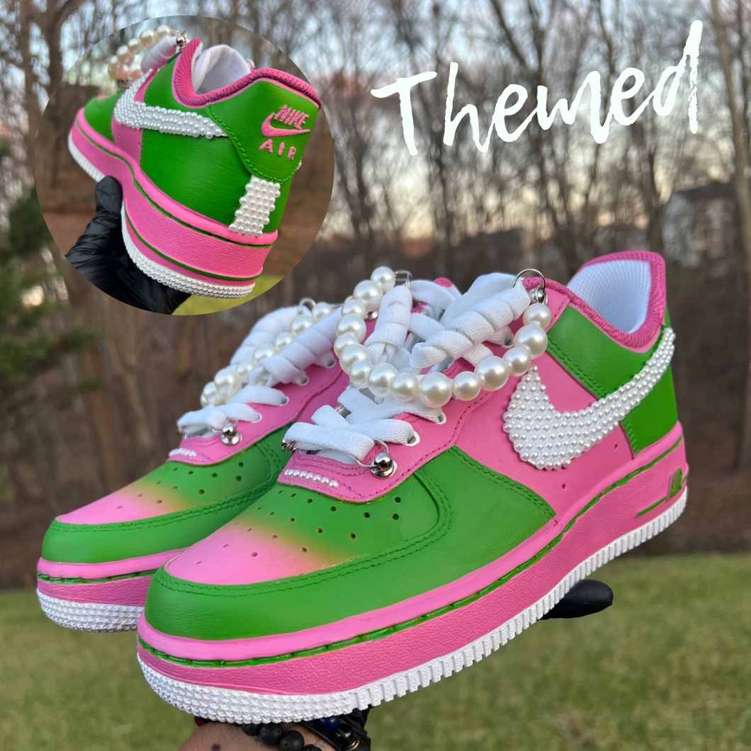 Alpha Kappa Alpha Pearl Pink Green AKA